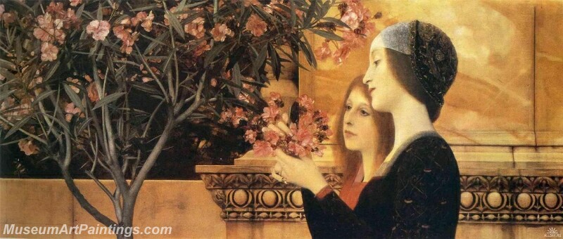 Two Girls With An Oleander Painting