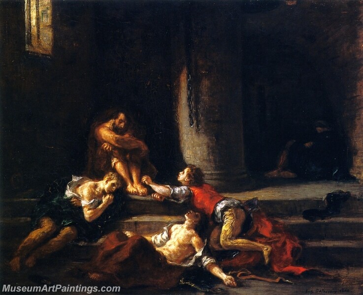 Ugolino and His Sons in the Tower Painting