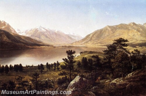 Upper Twin Lakes in the Colorado Rockies Painting