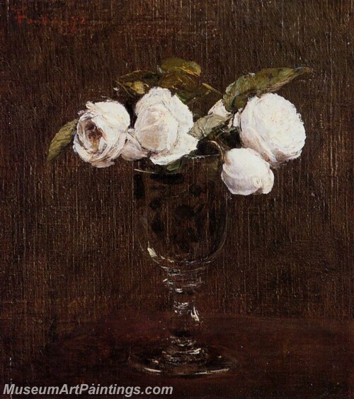 Vase of Roses Painting