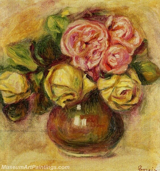 Vase of Roses Painting