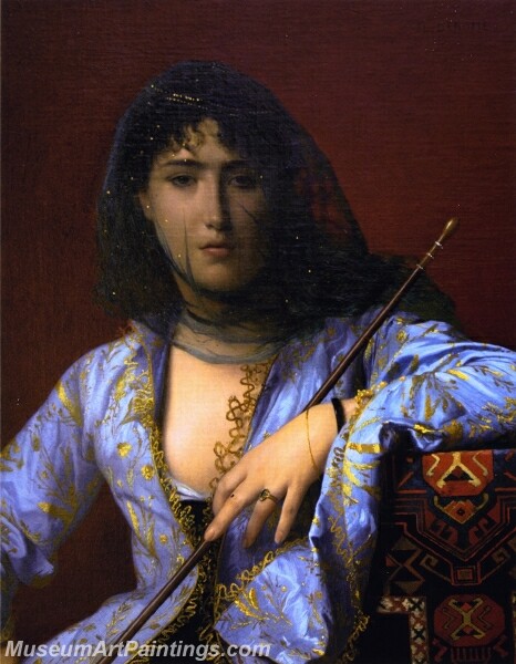 Veiled Circassian Woman Painting