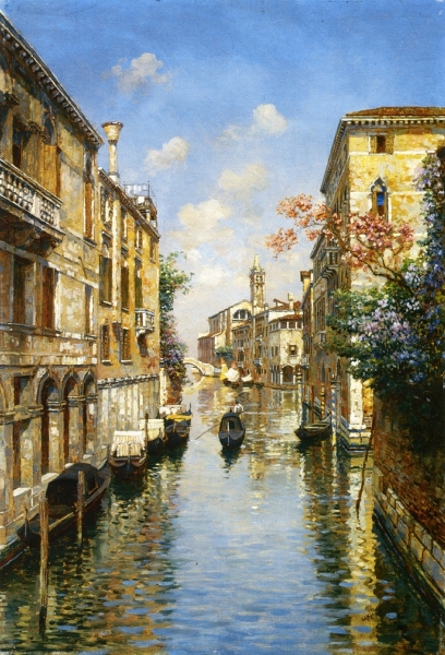 Venetian Canal by Luigi Lanza