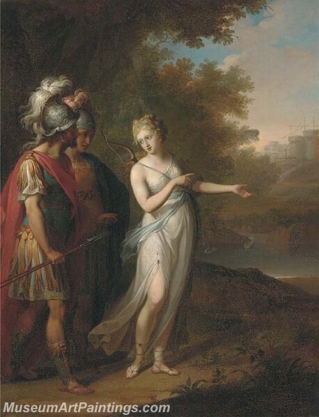 Venus Directing Aeneas and Achates to Carthage Painting