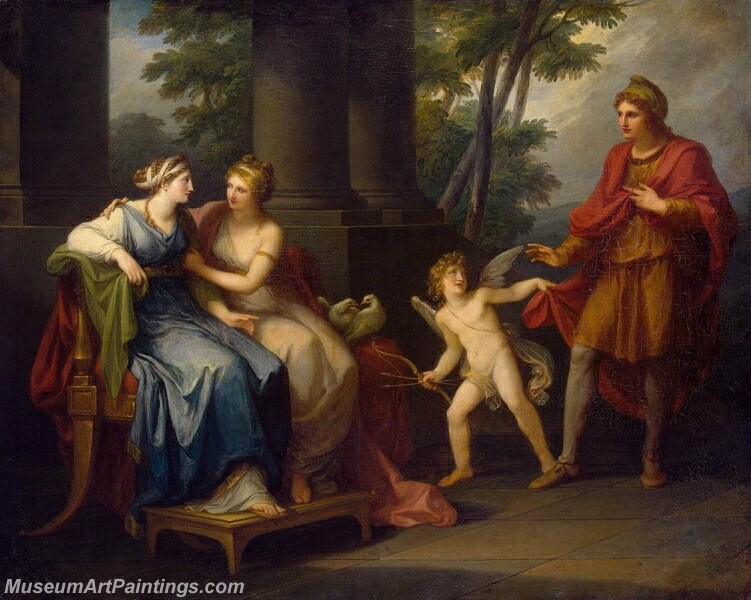 Venus Induces Helen to Fall in Love with Paris Painting