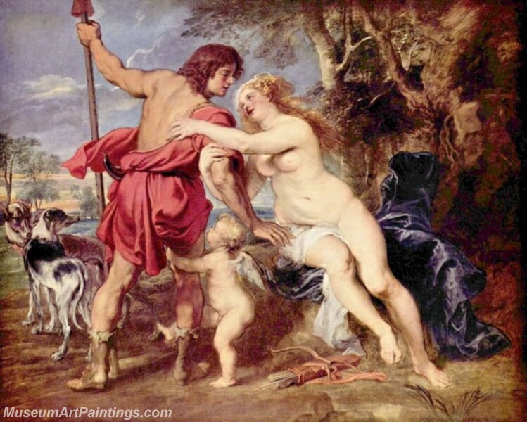 Venus and Adonis Painting