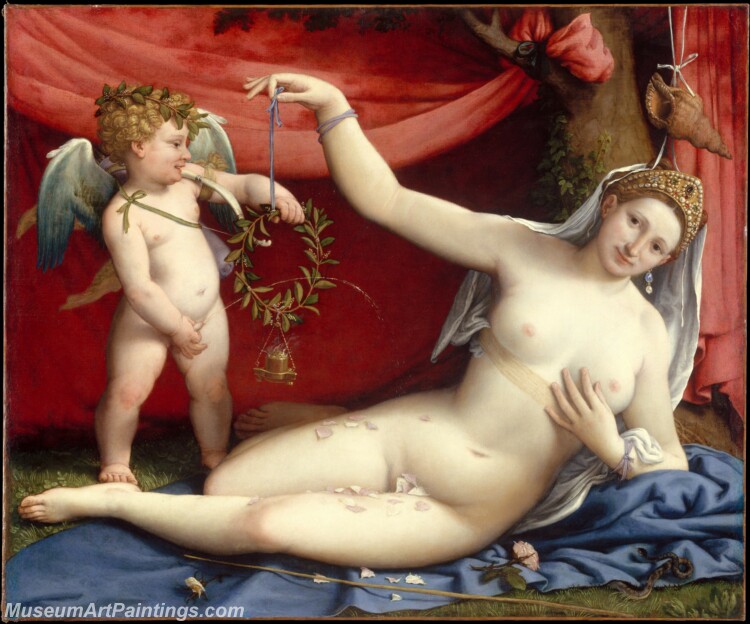 Venus and Cupid Painting