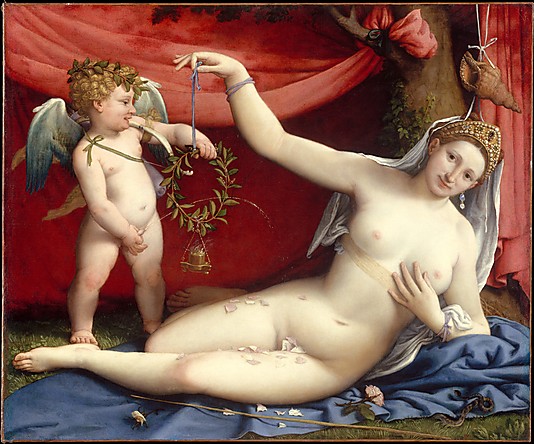 Venus and Cupid by Lorenzo Lotto