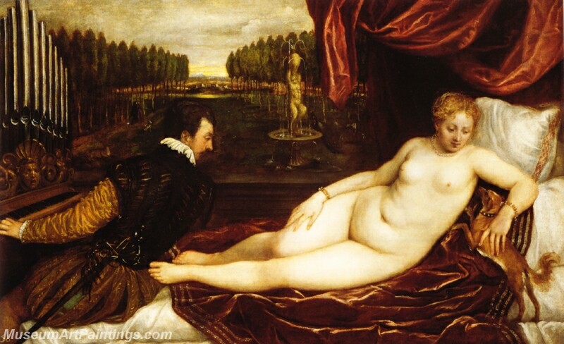 Venus with Organist Painting