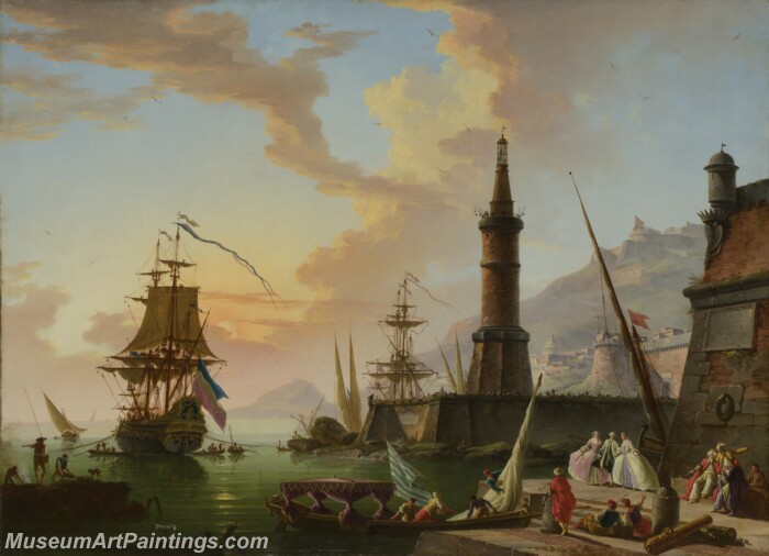 Vernet A Seaport Painting