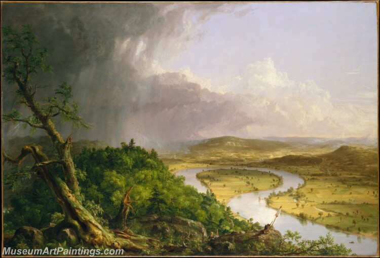 View from Mount Holyoke Northampton Massachusetts Painting