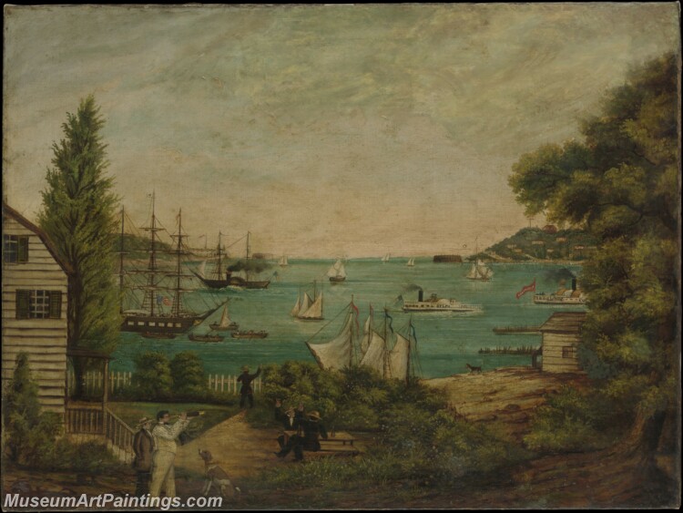 View from Staten Island Painting