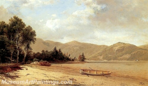 View of Dresden Lake George Painting