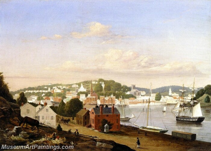 View of Norwich Connecticut Painting