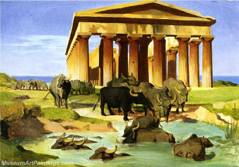 View of Paestum Painting