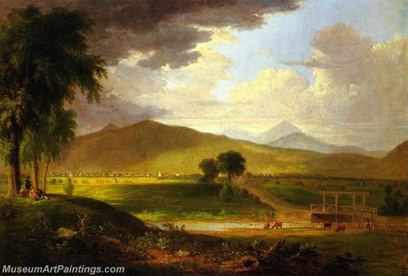 View of Rutland Vermont Painting