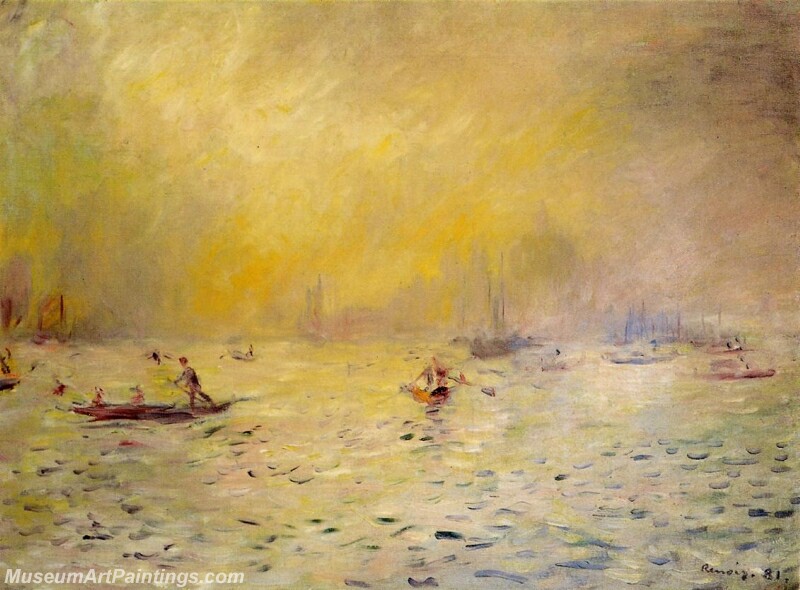 View of Venice Fog Painting