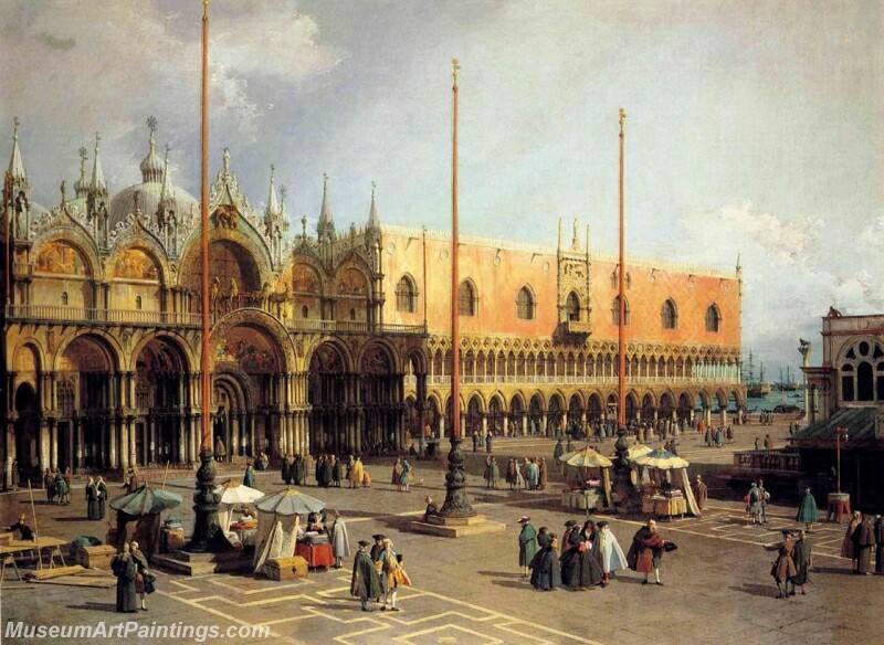 View of the Church and the Doges Palace from the Procuratie Vecchie Painting