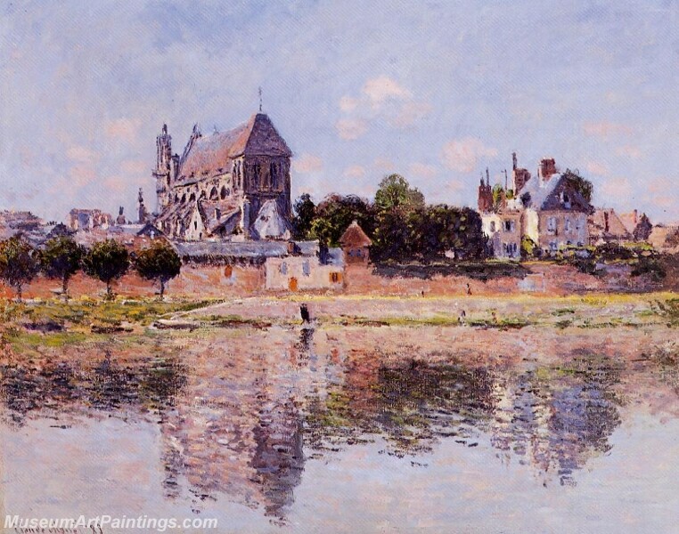 View of the Church at Vernon Painting