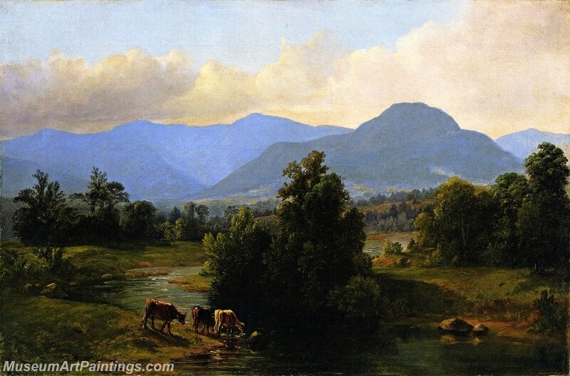 View of the Shandaken Mountains New York Painting