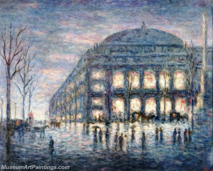 View of the Theatre du Chatelet Painting