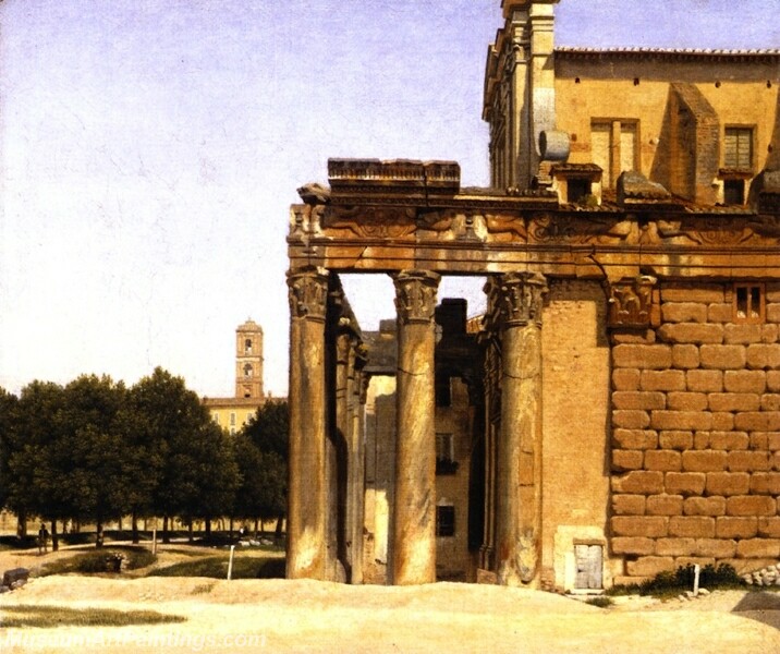 View of the Via Sacra Rome Painting