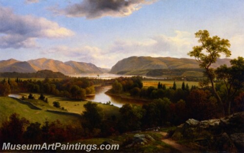 View rom New Windsor Hudson River Painting