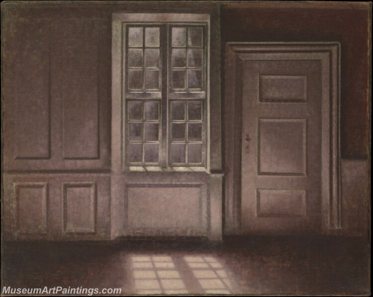 Vilhelm Hammershi Moonlight Strandgade Painting