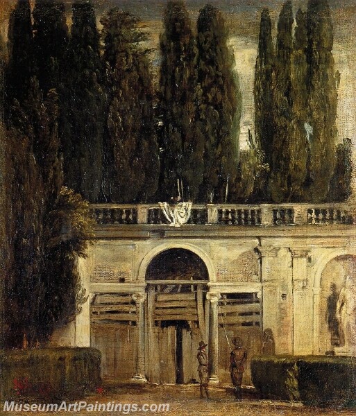 Villa Medici in Rome Painting