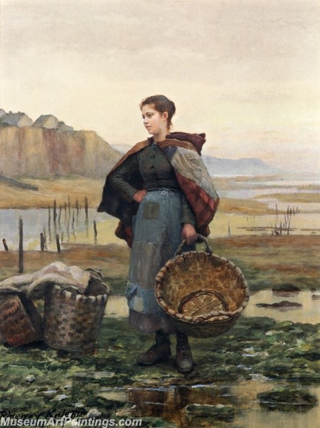 Village Girl Paintings The Young Laundress