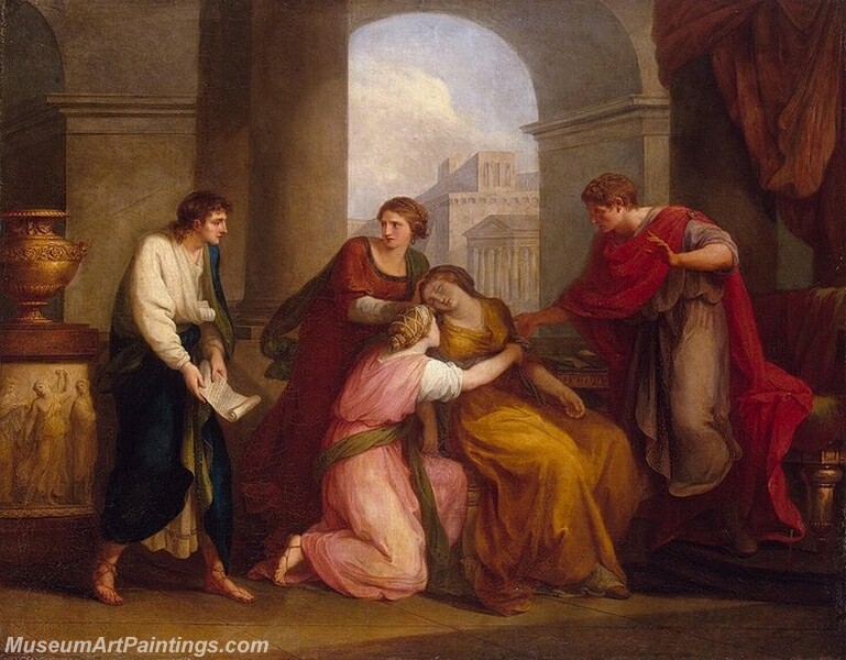 Virgil Reading the Aeneid to Augustus and Octavia Painting