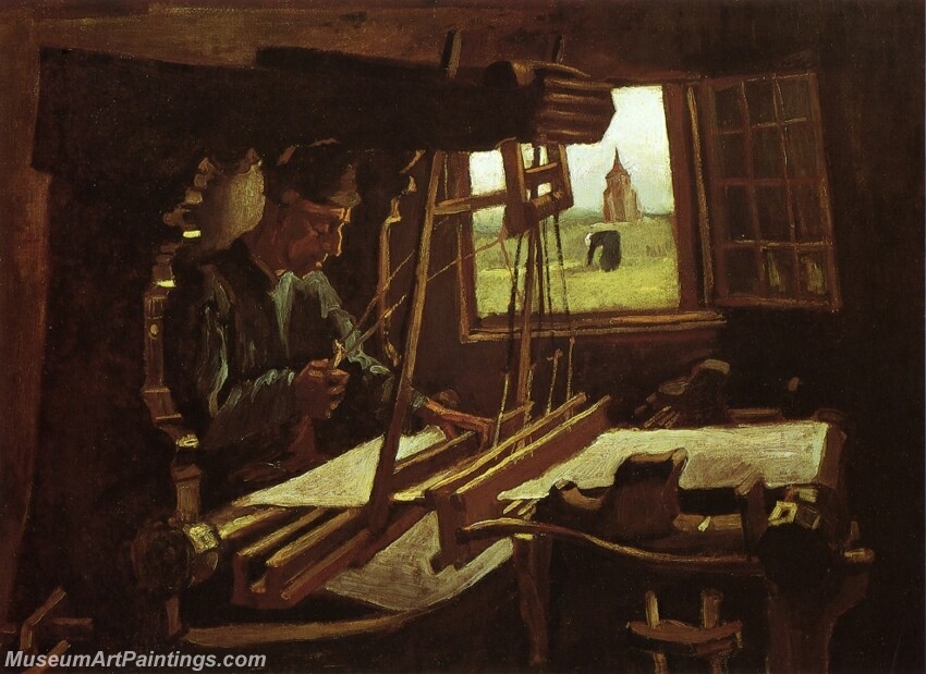 Weaver near an Open Window Painting