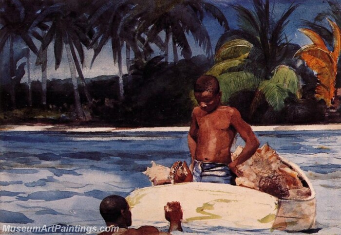 West India Divers Painting