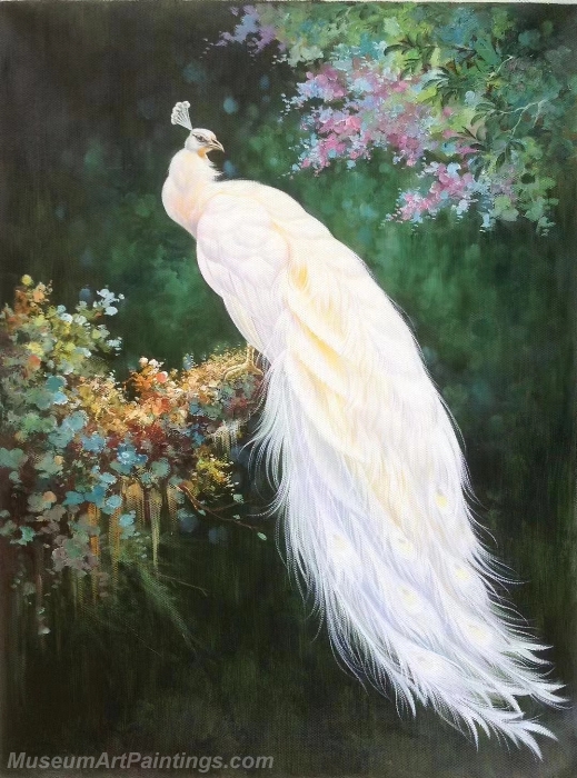 White Peacock Paintings NPOP06