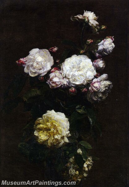 White Roses 1 Painting