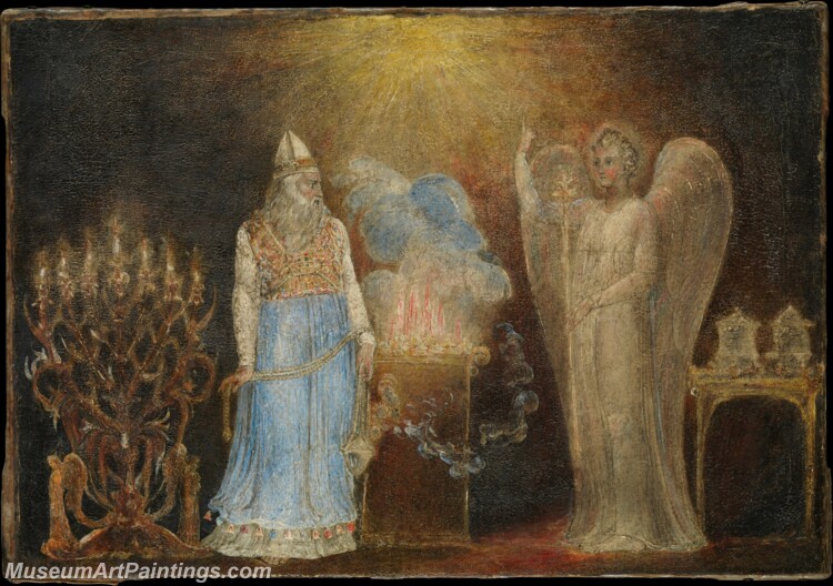 William Blake The Angel Appearing to Zacharias Painting