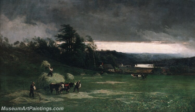 William Keith Approaching Storm Painting