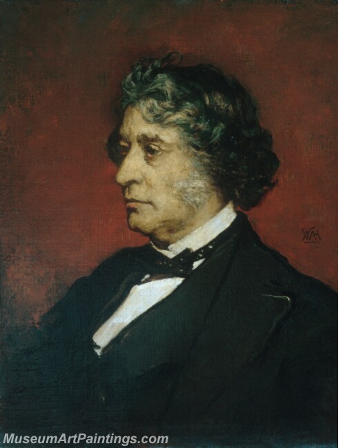 William Morris Hunt Charles Sumner Painting