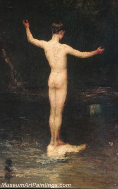 William Morris Hunt The Bathers Painting