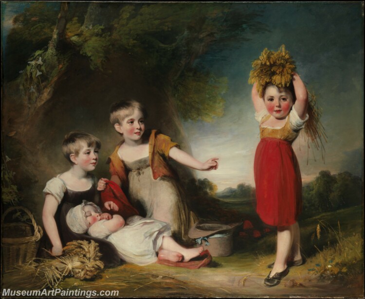 William Owen The Grandchildren of Sir William Heathcote rd Baronet Painting