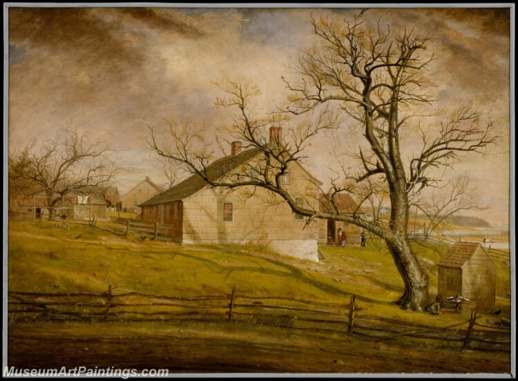 William Sidney Mount Long Island Farmhouses Painting