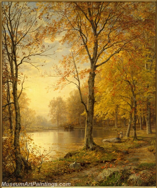 William Trost Richards Indian Summer Painting