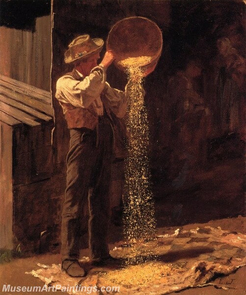 Winnowing Grain Painting