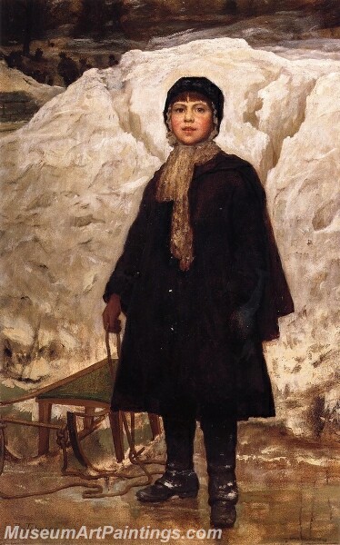 Winter Portrait of a Child Painting