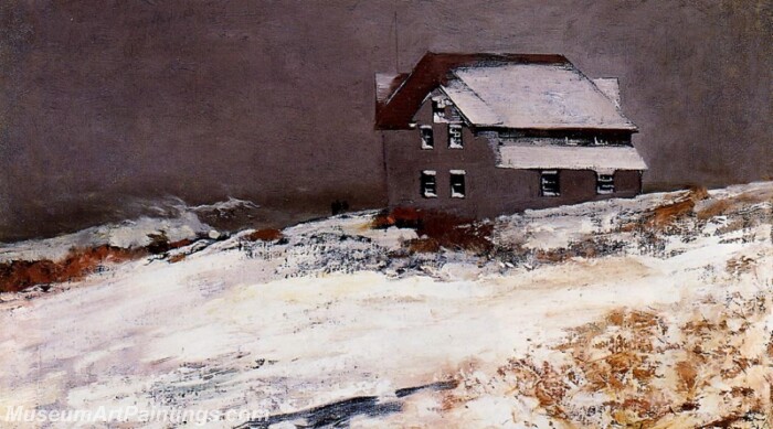 Winter Prouts Neck Maine Painting