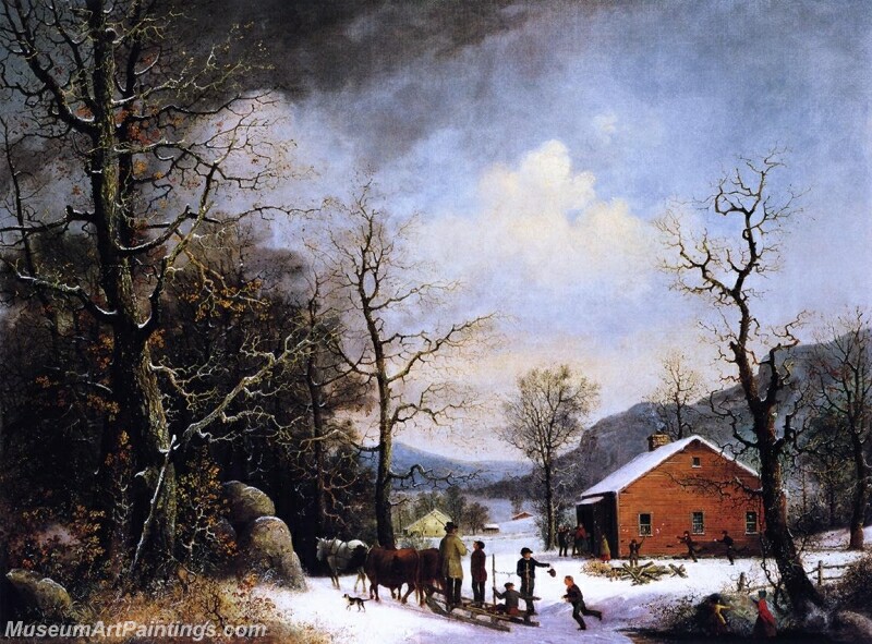 Winter Scene Painting