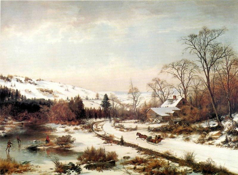 Winter Scene near Medford Massachusetts
