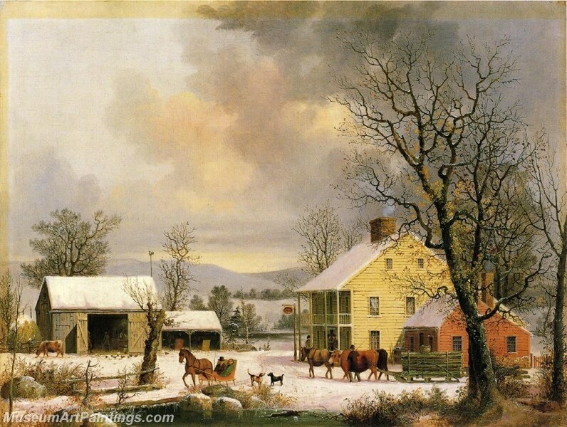 Winter in the Country Painting