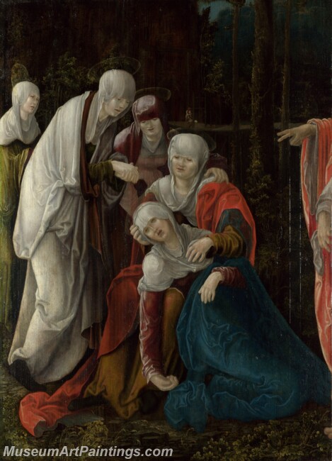 Wolf Huber Christ taking leave of his Mother Painting