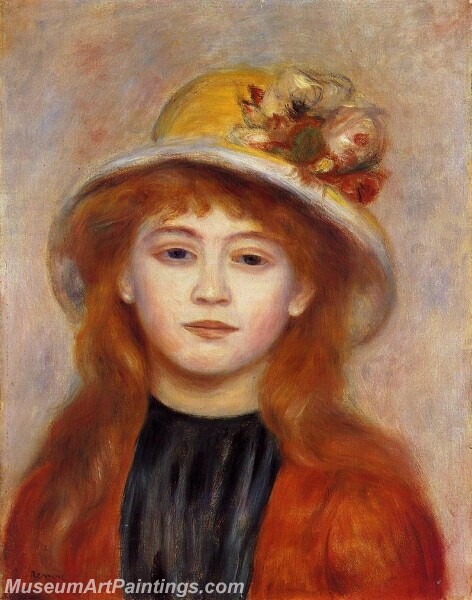 Woman Wearing a Hat Painting